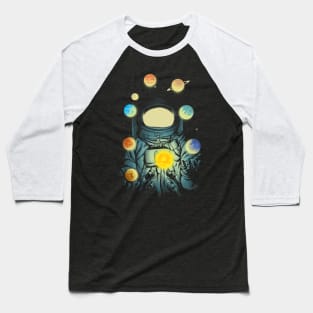 Juggling Planets Baseball T-Shirt